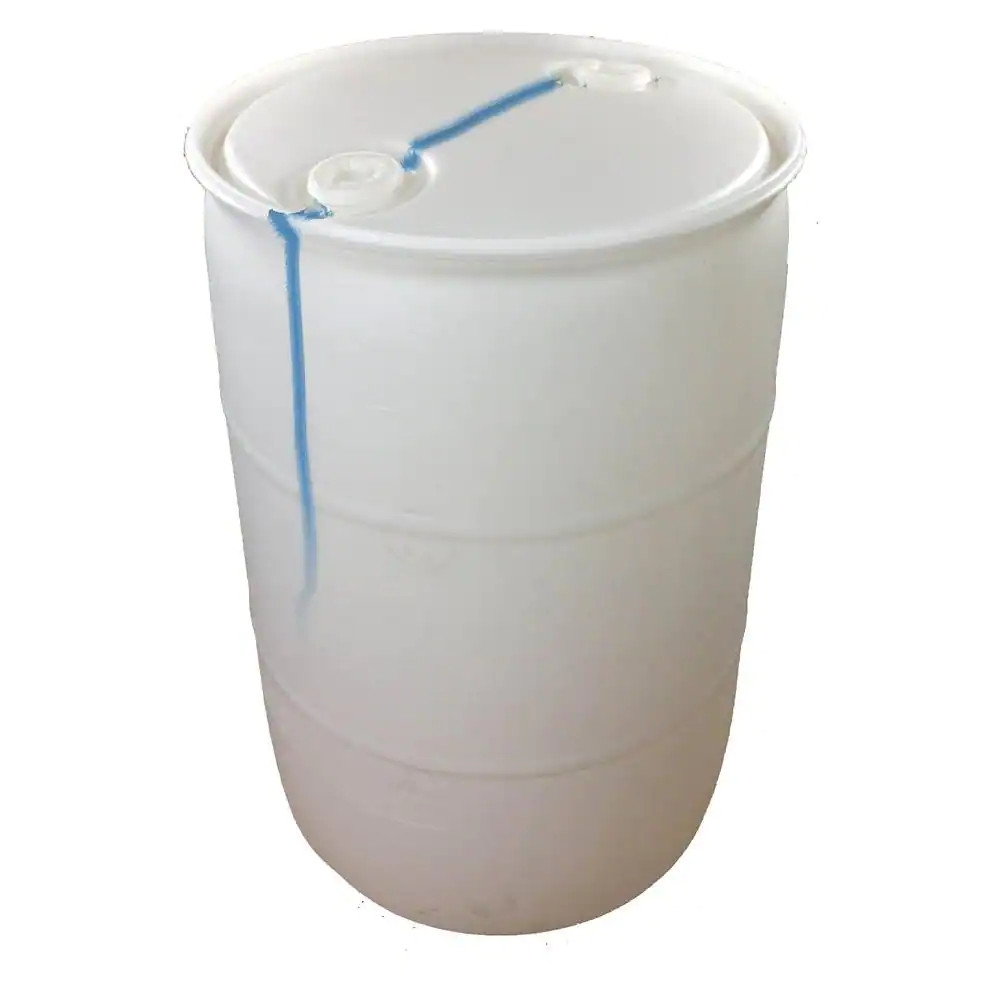 55 Gallon Blemished Natural White Industrial Plastic Drum
