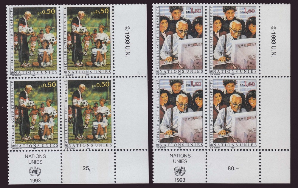 United Nations Geneva Scott 226-227 Mint never hinged.