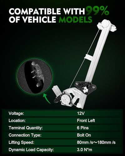 Front Left Power Window Regulator with Motor for:-Honda Fit 2009 2010 2011