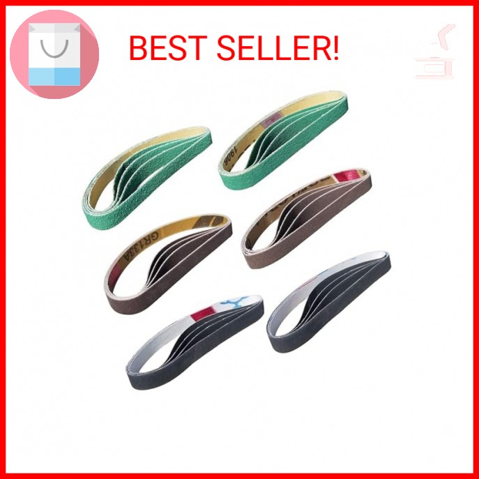 24 Pcs 1/2" x 12" Replacement Belt Kit for Work Sharp Original Knife & Tool Shar