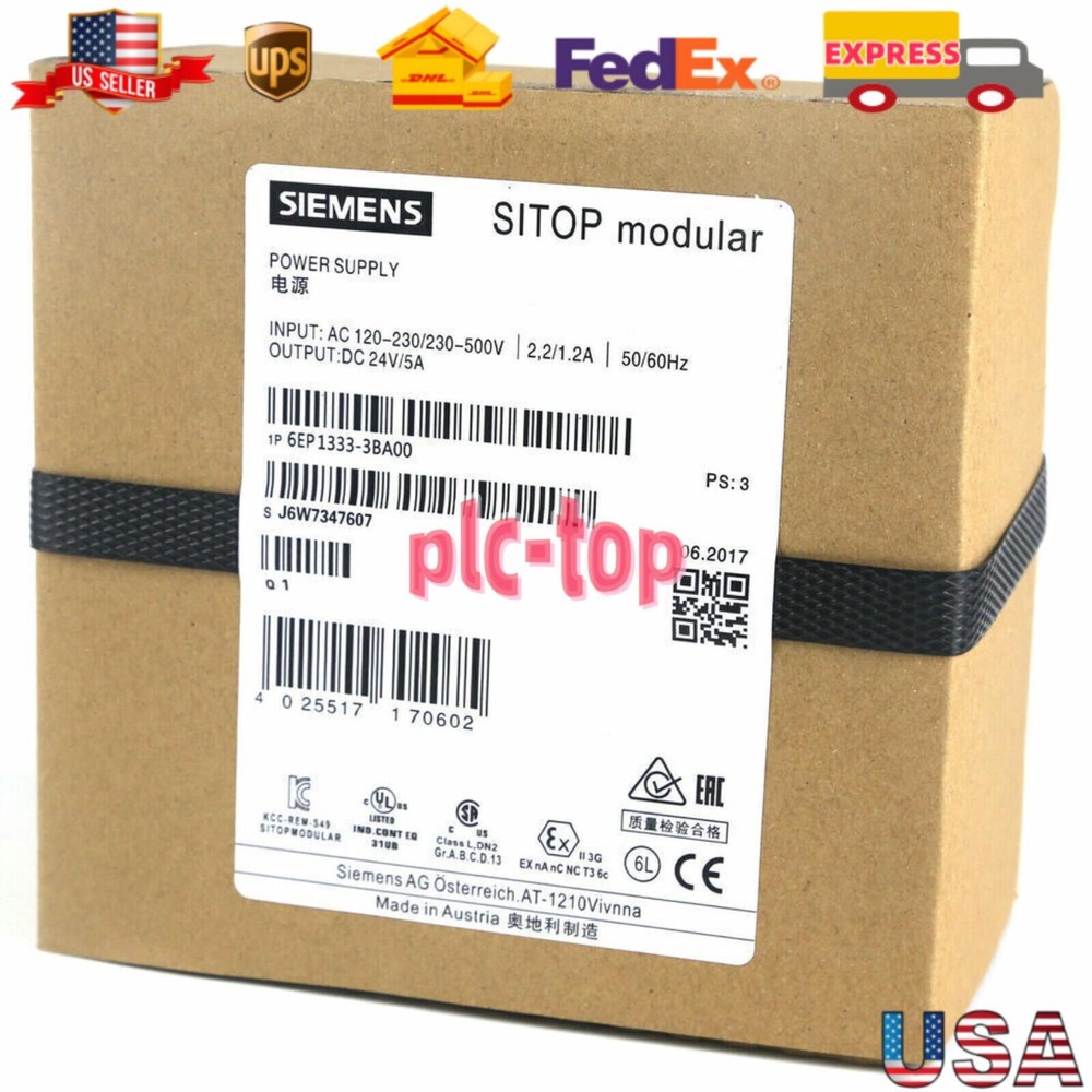 New SIEMENS 6EP1333-3BA00 Sitop Modular Power Supply