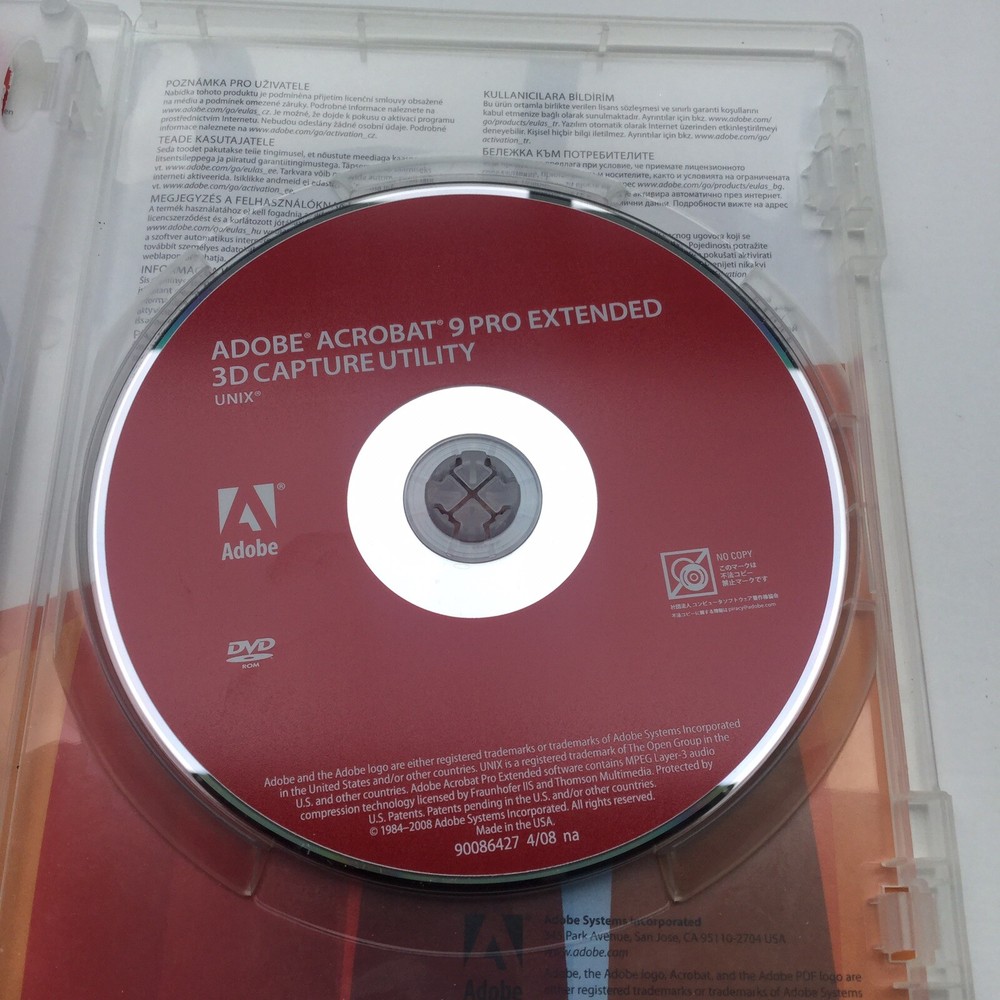 Adobe Acrobat 9 Pro Professional for Windows w/ Serial Number
