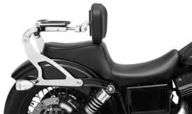 Kuryakyn Chrome Fixed Plate Backrest Mount Kit Harley Dyna Low Rider S 16-17