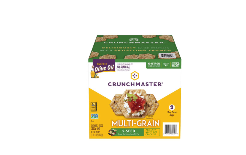 Crunchmaster 5 Seed Multi-Grain Cracker, 10 oz., 2 pk.