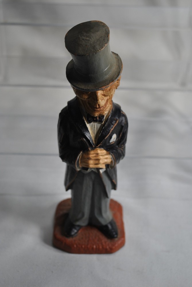 1940s Syroco Wood Corkscrew "Old Codger" Man Figural Wine Bottle Opener