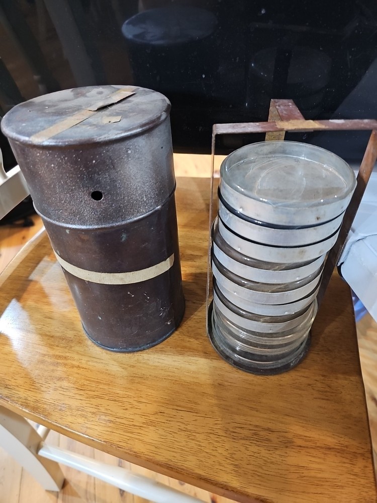 VINTAGE COPPER PETRI DISH STERILIZER SCIENCE LAB EQUIPMENT