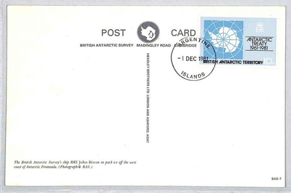 BRITISH ANTARCTIC TERRITORY Cover 1981 {samwells-covers}ZK110