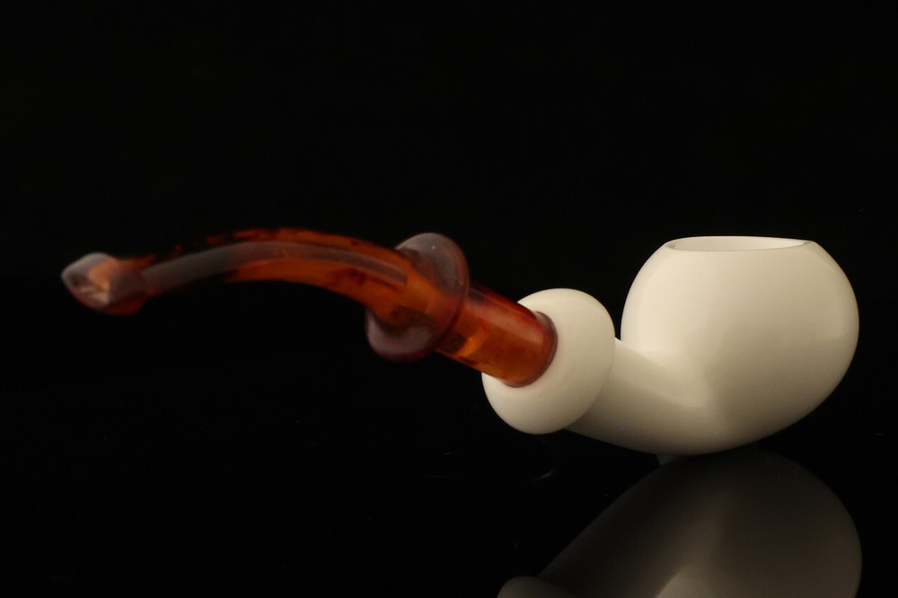 Apple Block Meerschaum Pipe with fitted case 14993