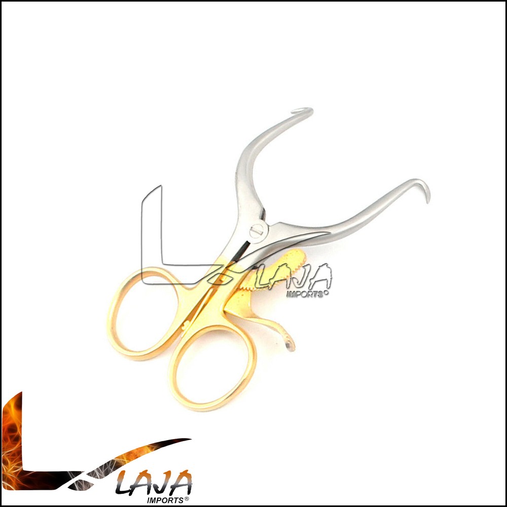 Gelpi Retractors 3.5" Sharp Points Gold Handle Surgical Veterinary Instruments