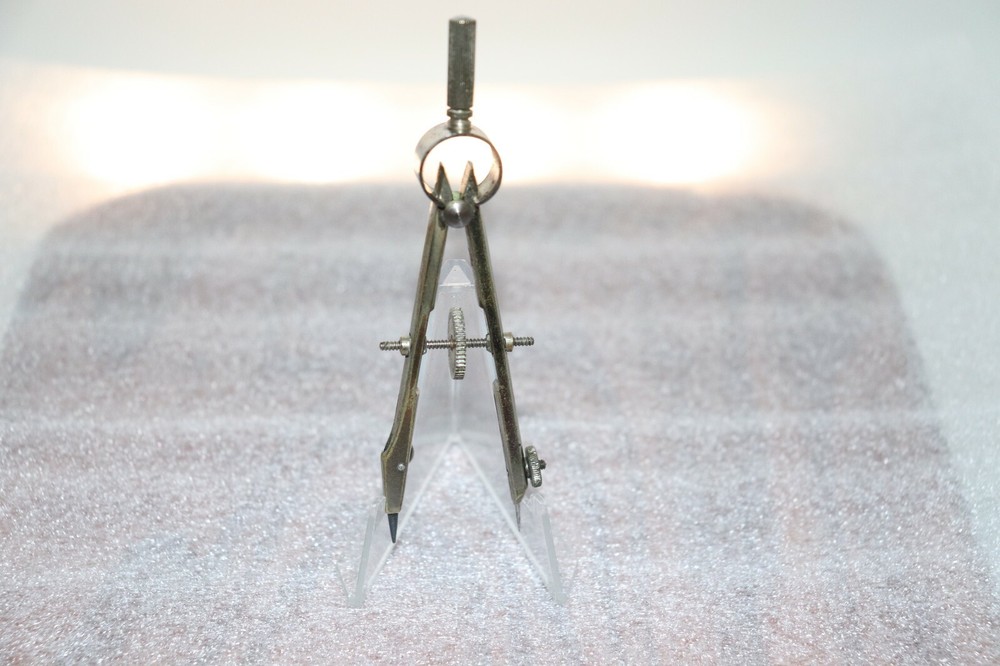 Dietzgen 3 1/2" Drafting Compass Made In Germany 1 5/8" span