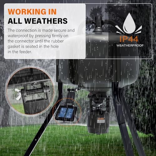 6V Solar Panel for Deer Feeder, Efficient Solar Panel Charger w/Adjustable