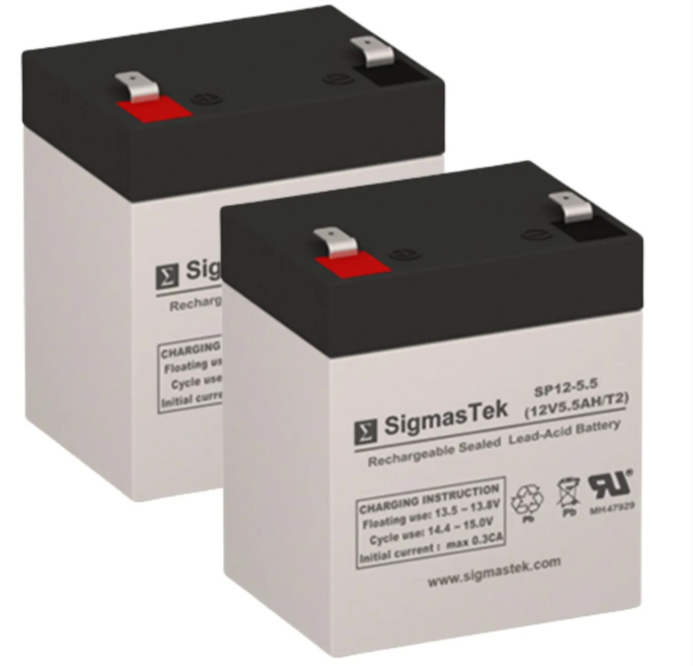 Razor E125 Electric Scooter 12V 5.5AH Rechargeable Replacement Battery Pack of 2