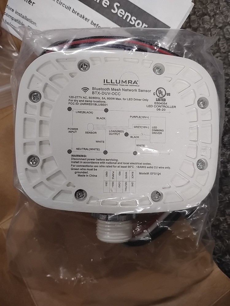 ILLUMRA BTX-DUV-OCC Bluetooth Mesh Motion Sensor. New