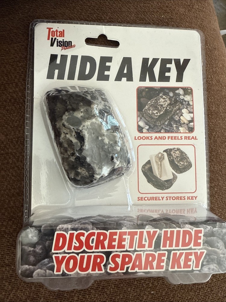 Total Vision Hide a Spare Key Realistic Looking & Feeling ROCK Sealed