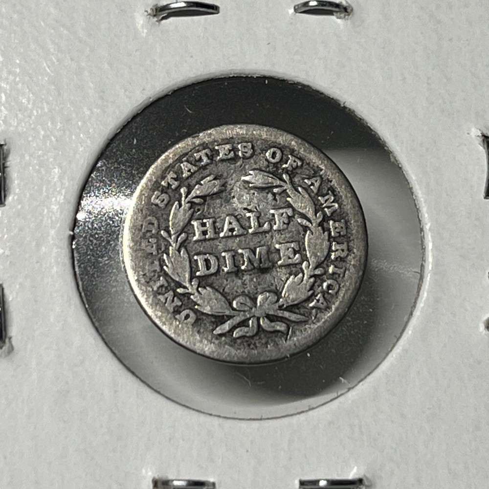 1837 Half Dime Silver Coin Type First Year