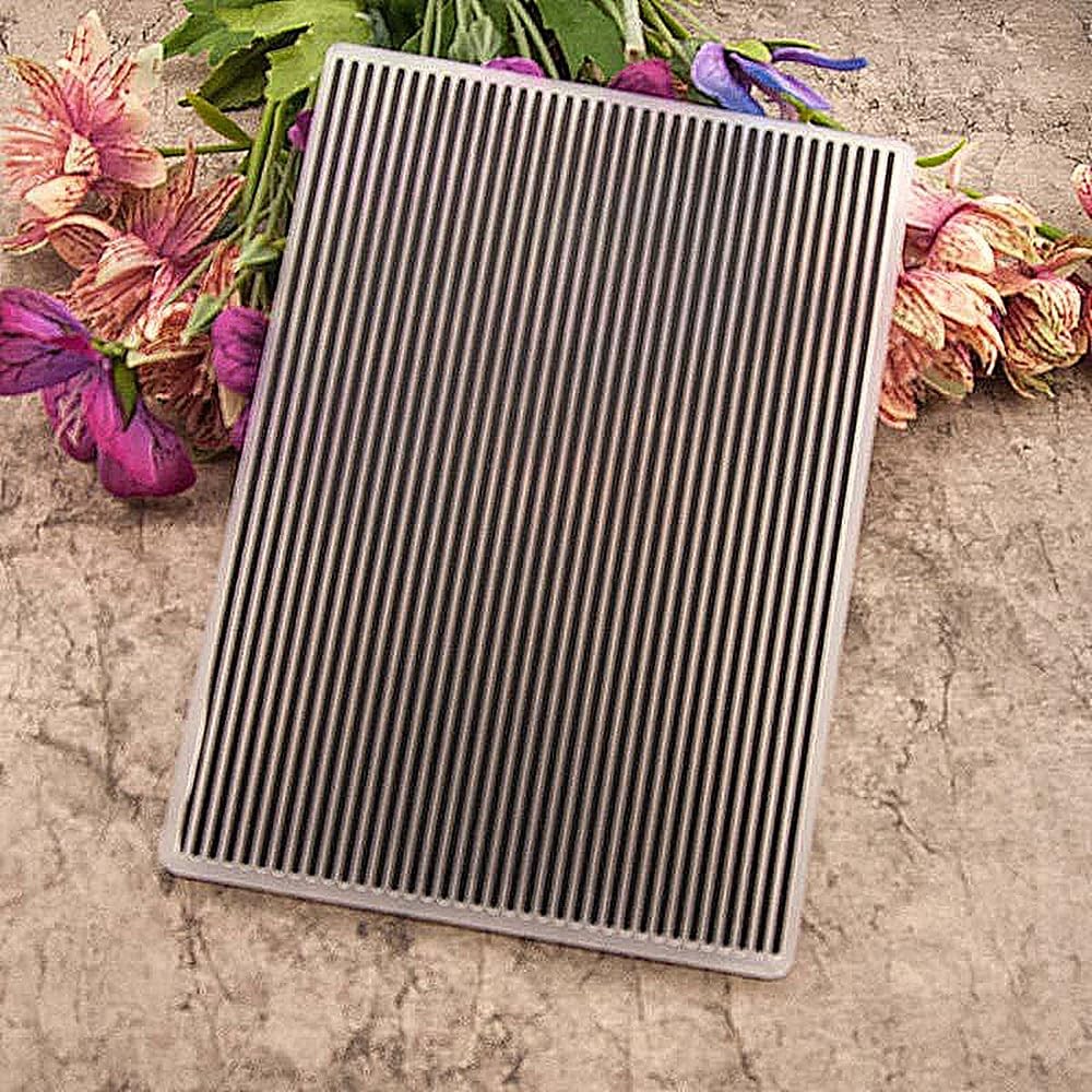 Stripe Background Pattern Plastic Embossing Folder, 3D Textured Impressions W...