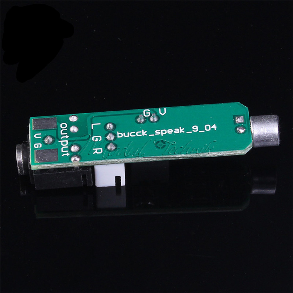Microphone Circuit Amplification Module DC 1.5-5V 3P Terminal 3.5mm Audio Socket