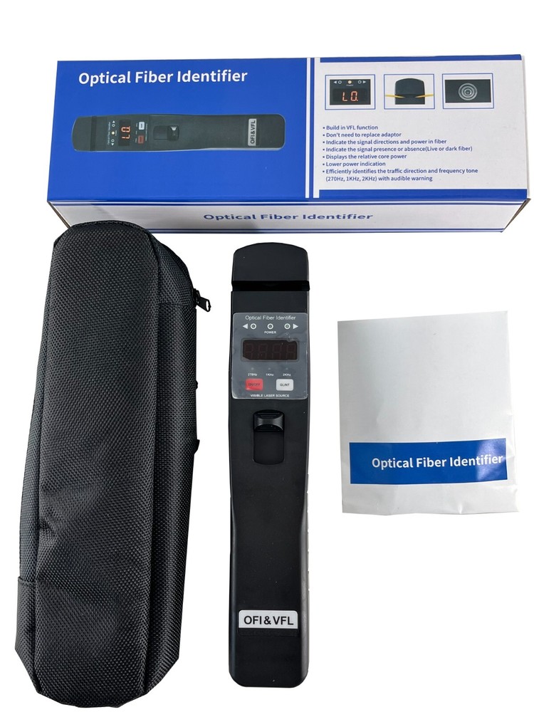 Handheld Optical Fiber Identifier Fiber Cable Tester Meter Range