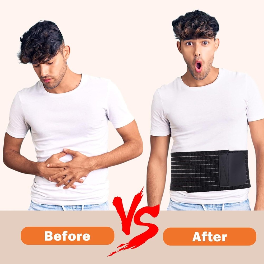 Umbilical Hernia Belt for Men & Women Abdominal Support with Compression Pad