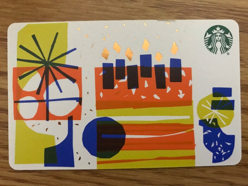 Starbucks Cake Gift Card Never Swiped NO $ VALUE