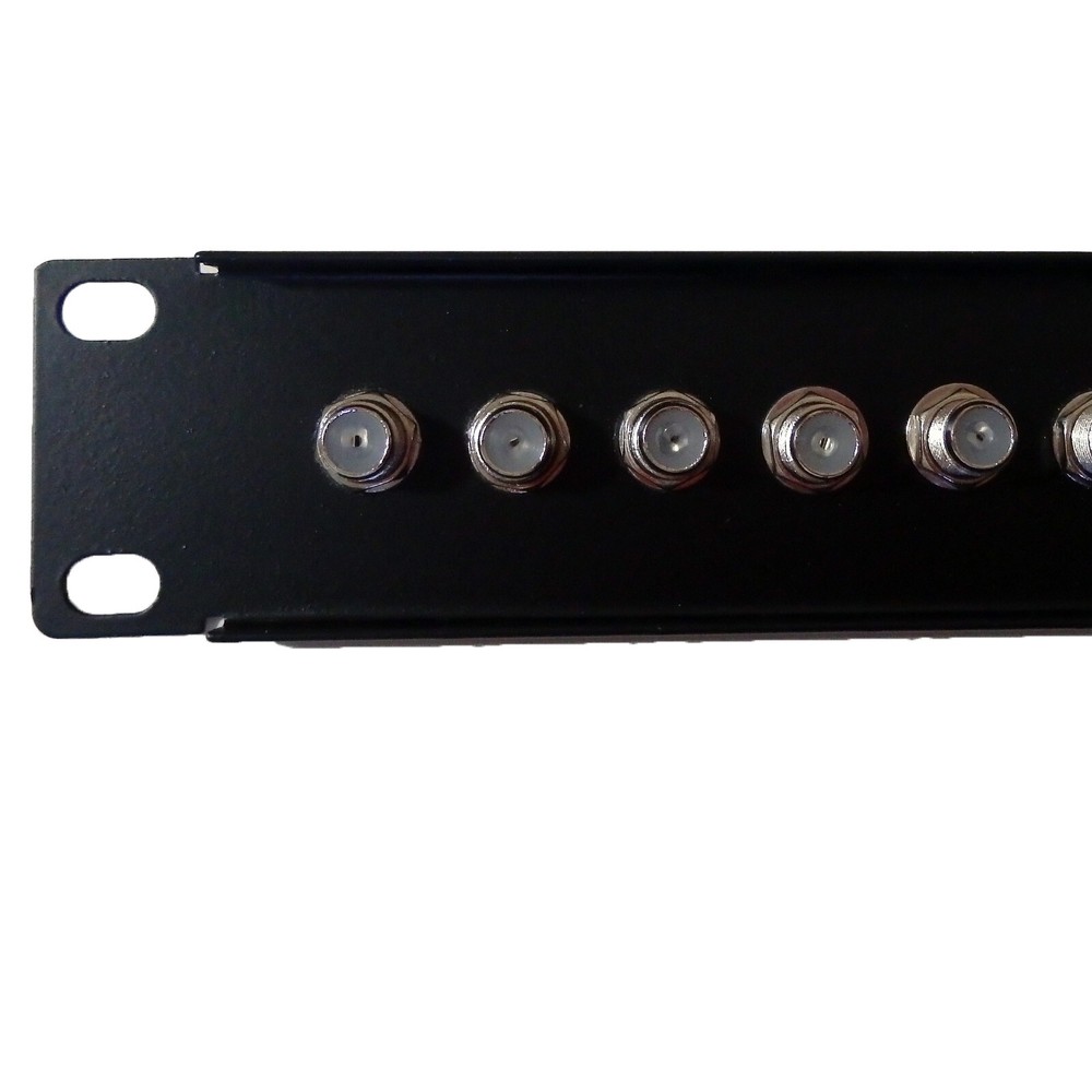 24 Port CATV F Coax Connector 19" Rackmount Patch Panel