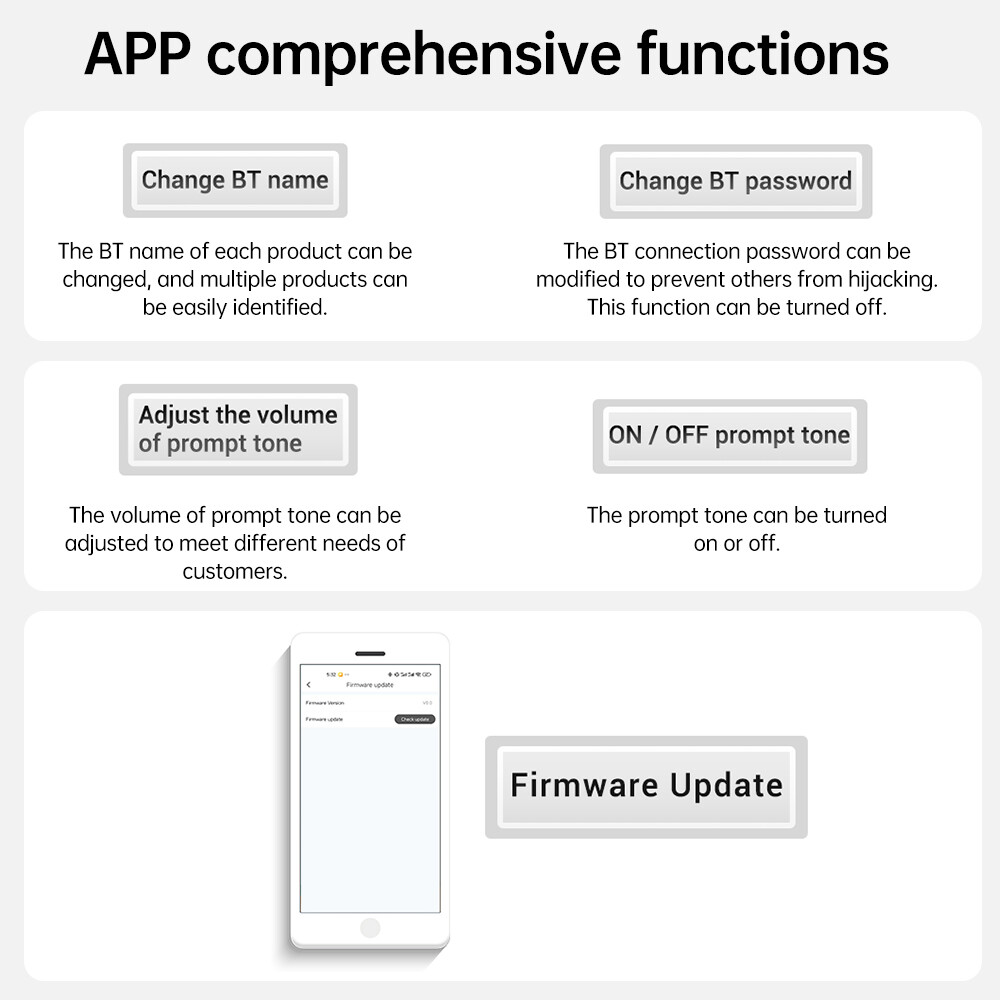 ZK-1001U 100W Mono Bluetooth Audio Power Amplifier Board Module Tone Adjustable