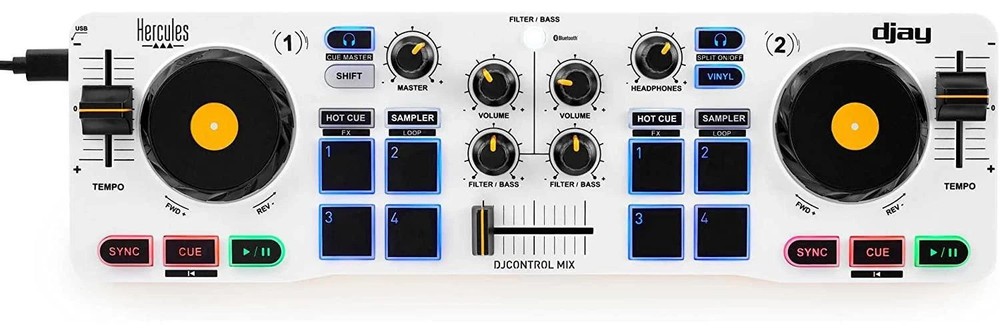 Hercules DJControl Mix Bluetooth Wireless DJ Controller for Smartphone