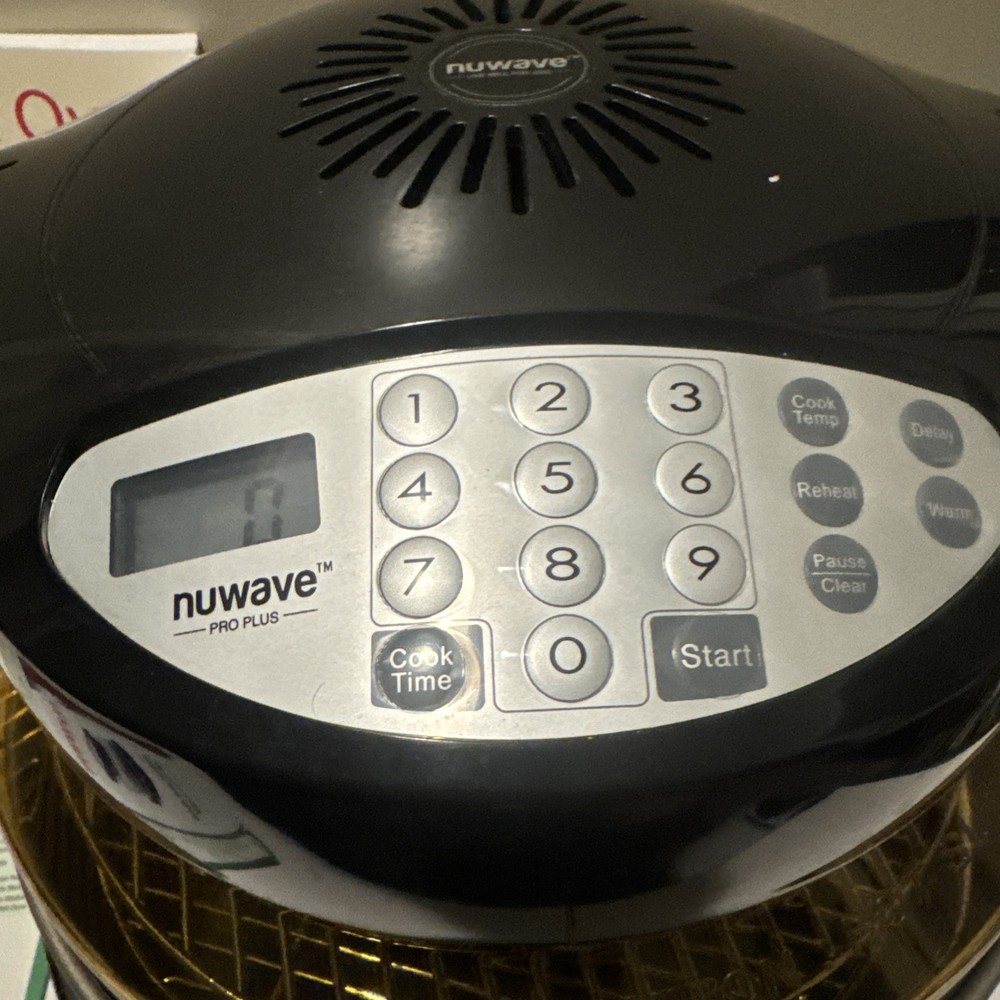 Nuwave Pro Plus Infrared Oven Model 20612 Amber Dome Nu Wave w/ext ring Open Box