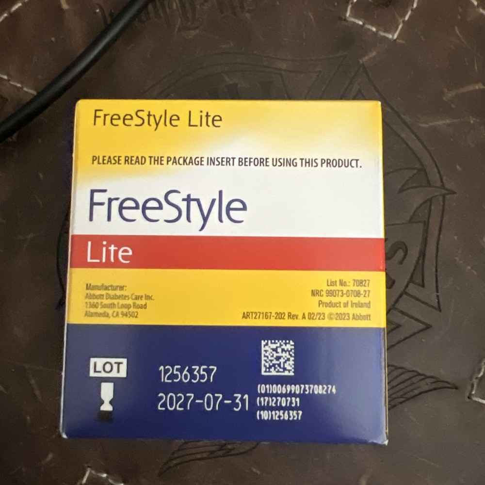 Freestyle Lite Blood Glucose Test Strips - 100 Count