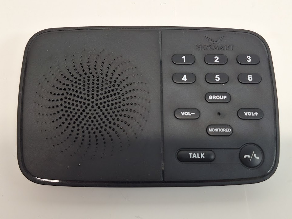 HoSmart Black 2 Way Communication Home Full Duplex Wireless Intercom HY-812