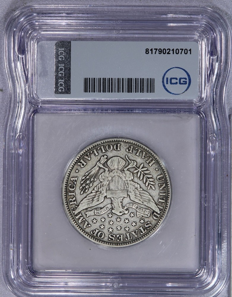 1896 Barber Half Dollar 50C ICG VF30