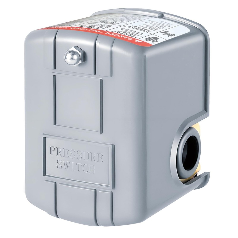 Pressure Switch 40-60 PSI Adjustable Differential 1/4" Female NPT Automatic