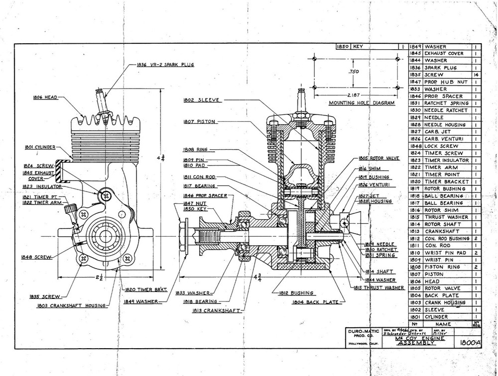 Vintage Model Airplane Engine Instructions