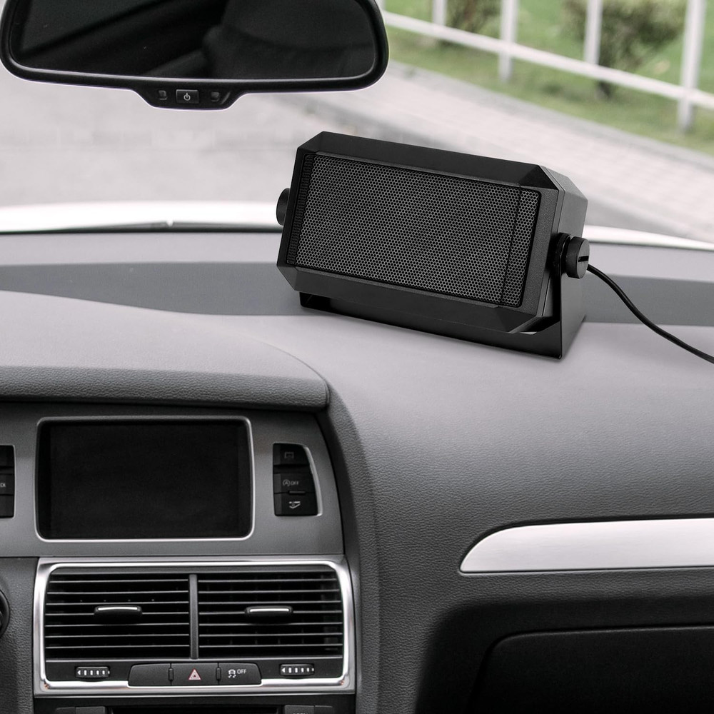 2 Pack 5W External Communication Speakers 8 Ohm 3.5mm Plug for Ham CB Radios Use