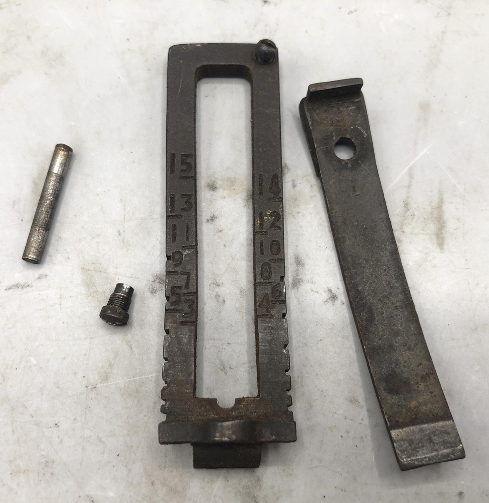 Japanese Arisaka Type 99 Rear Sight Leaf / Ladder with Spring & Screw