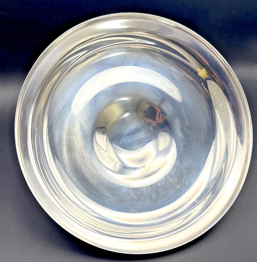 Covered Serving Casserole Dish Vtg Wm Rogers Silver Plate Round 4262 10.5" Bowl