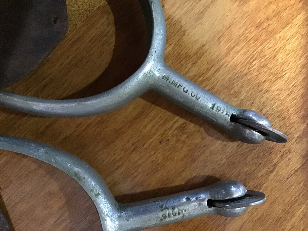 Antique 1916 SPURS with Leather Straps