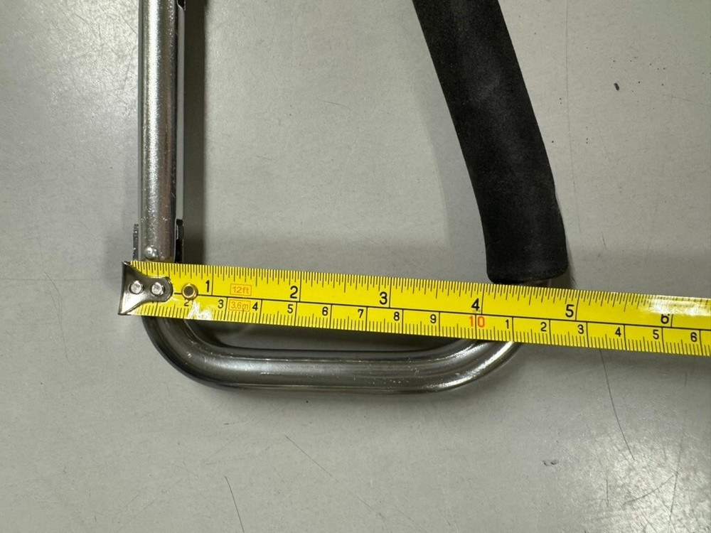 Silver Oversized Carabiner Hook Snap Lock Large Spring Cushion Grip