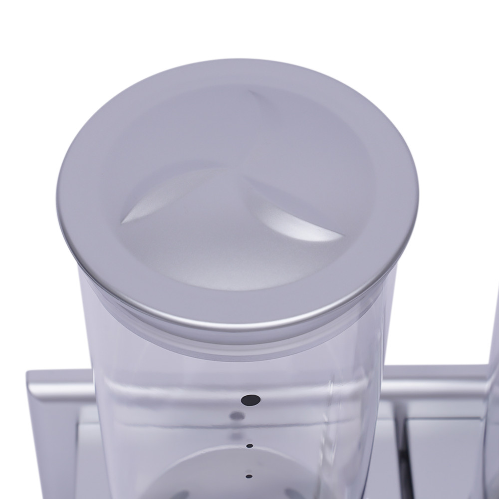 2 Pack 3L Wall Mounted Cereal Dispenser Dry Food Candy Storage Container Silver
