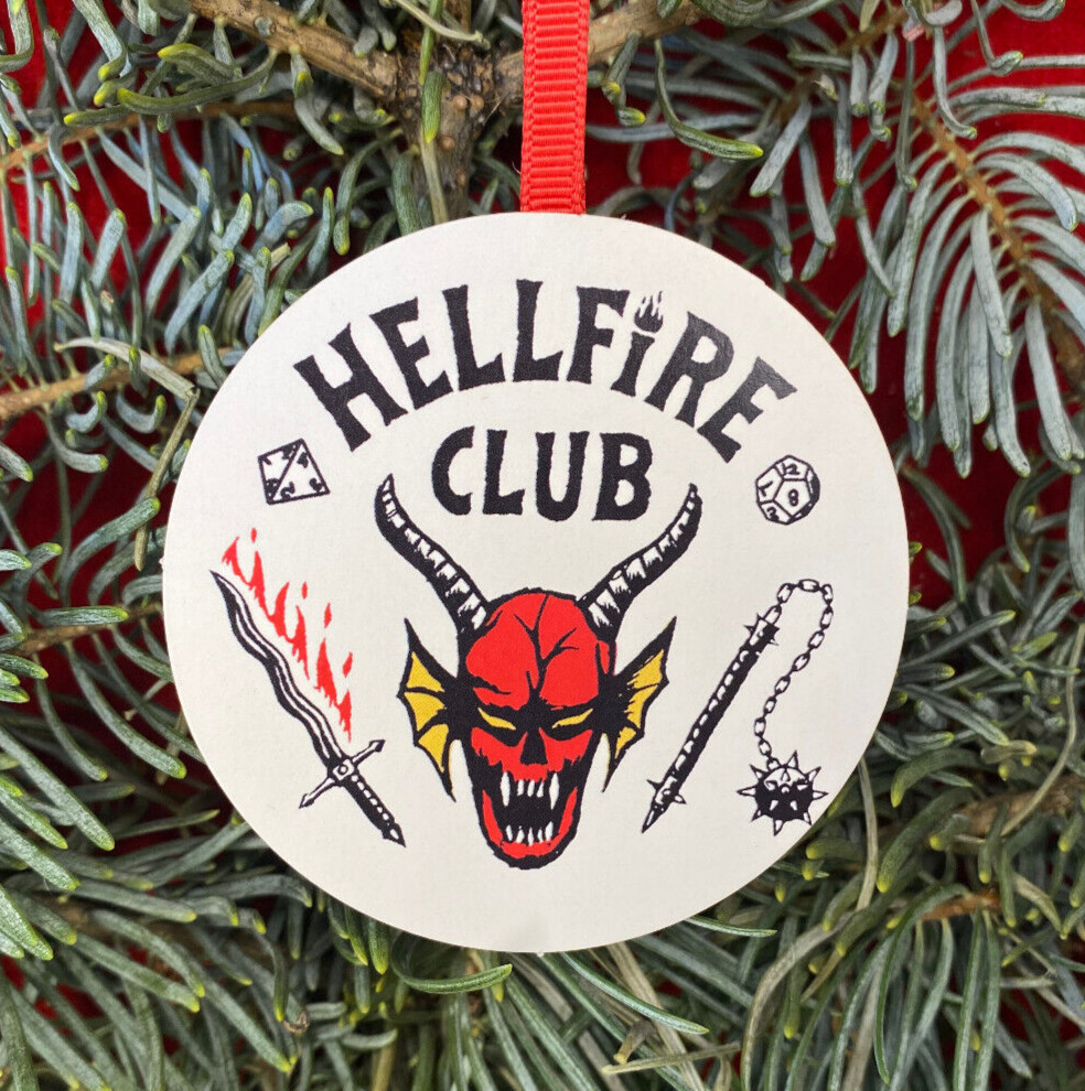 STRANGER THINGS Hellfire Club Christmas Tree Ornament Stocking Stuffer