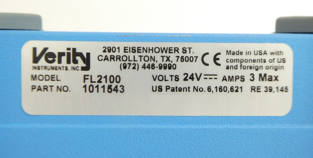 Verity Instruments 1011543 High Resolution Spectrometer FL2100 Working Surplus