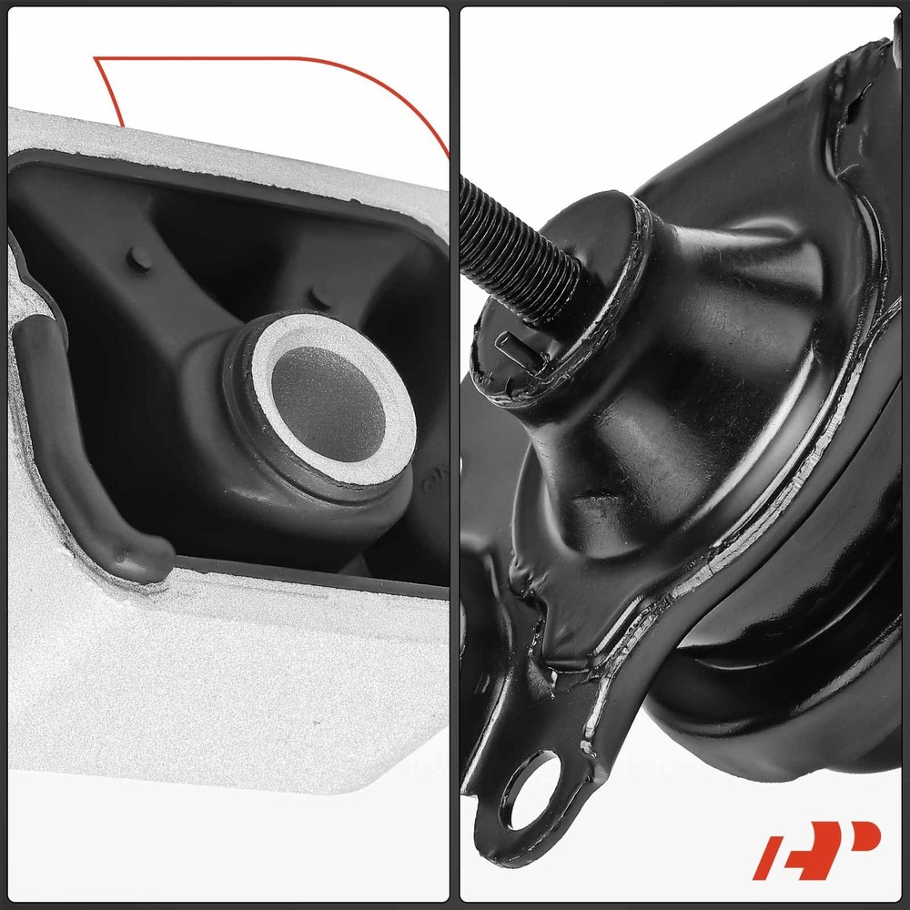 A-Premium 4PCS Engine Motor Mount and Transmission Set Black, Silver