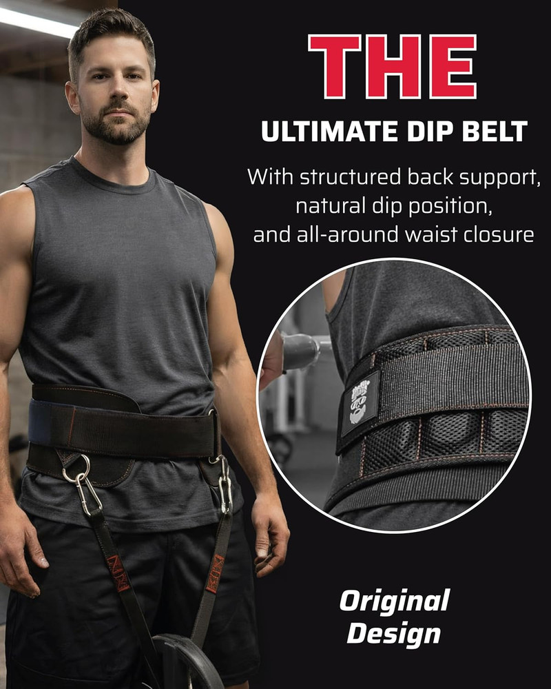 Premium Dip Belt with Secure Closure and Structured Back Support
