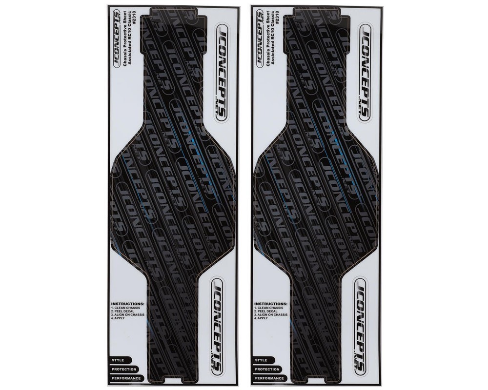 JConcepts RC10 Precut Chassis Protective Sheets (2) [JCO2318]