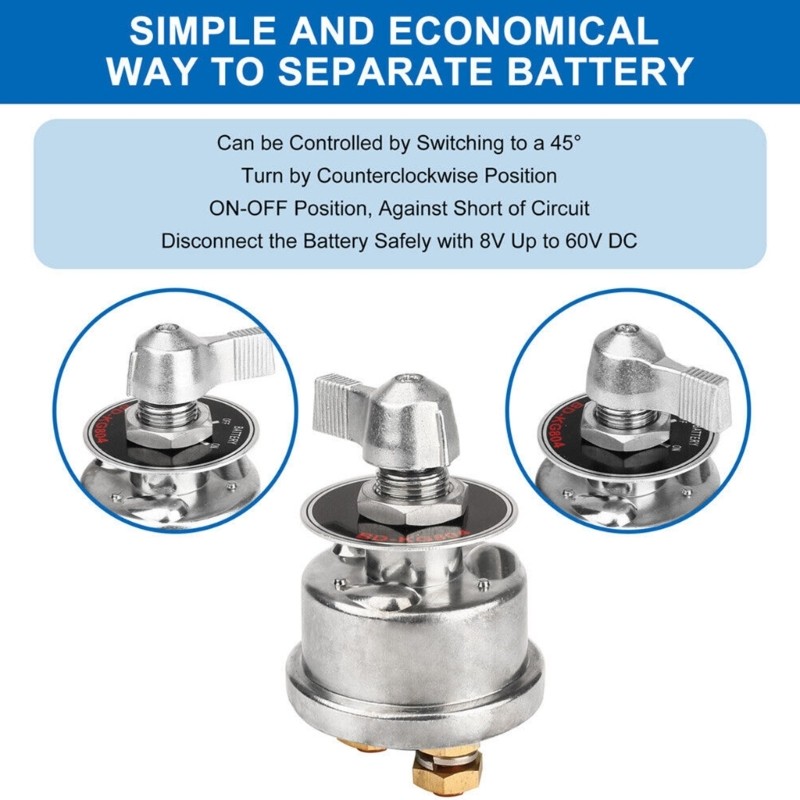 ATV Auto Car High Current Battery Quick Cut Off Disconnect Switch Fast Shut