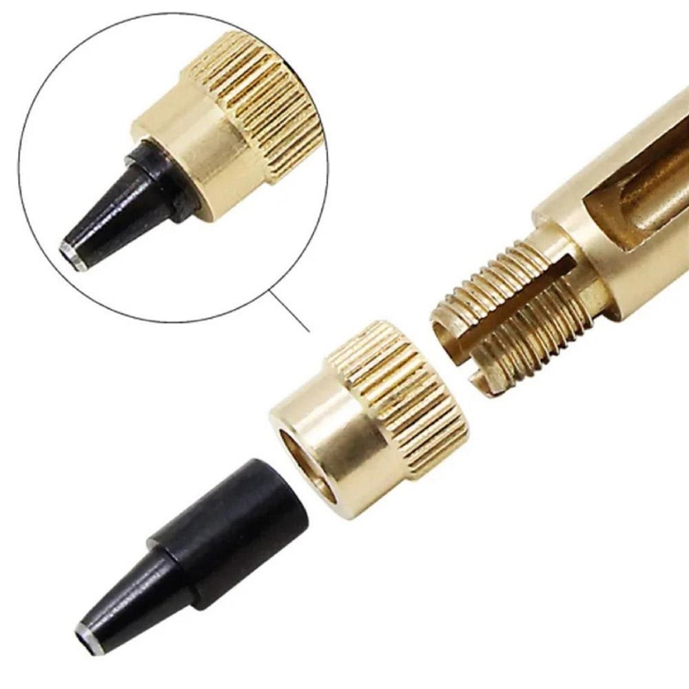 Wood+Brass Adjustable Automatic Belts Screw Puncher Tool For Leather Belts