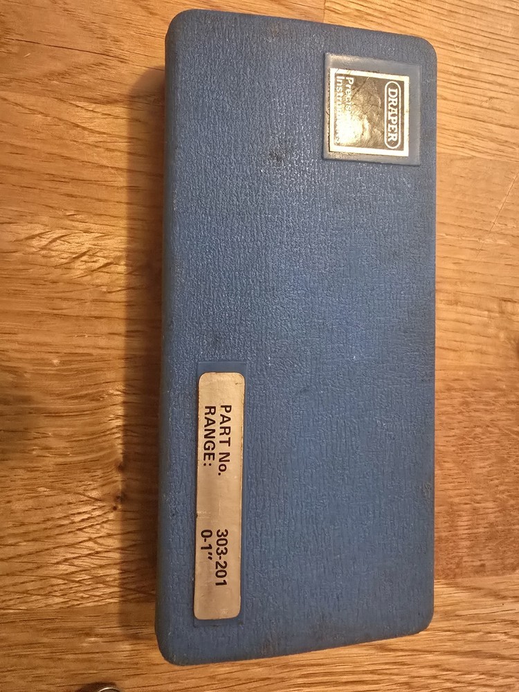 Draper Outside Micrometer, 0-1" Range, .001" Graduation