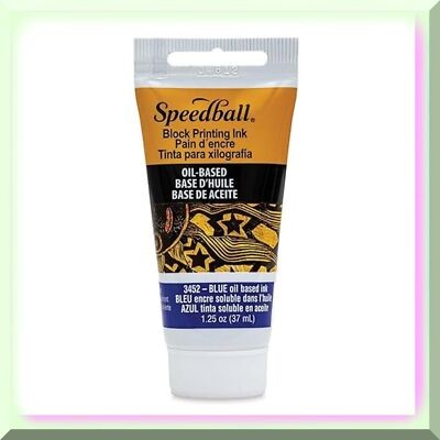 Blue Permanent Printing Ink, 1.25oz