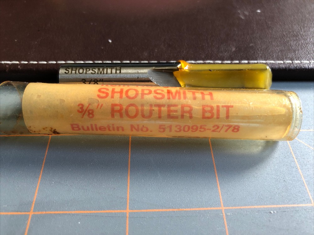 Shopsmith Mark V NEW 3/8" router bit 505599 PL-513095 (514073) 2/78