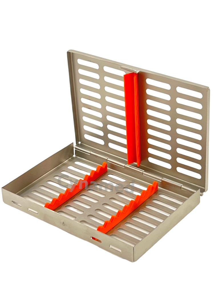 3 Pack - Sterilization Boxes for Dental Instruments Medium w/ Silicone Insert